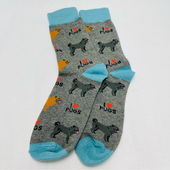 I Love Pugs Socks - Picture 2 of 2
